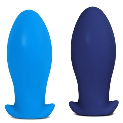 Dragon Egg Soft Silicone Butt Plug - Blue Color