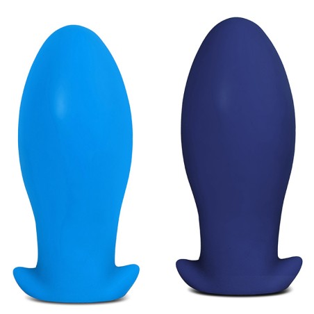 Dragon Egg Soft Silicone Butt Plug - Blue Color