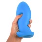 Dragon Egg Soft Silicone Butt Plug - Blue Color