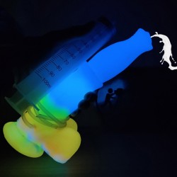 Triple Function Squirting Luminous Dildo - 04