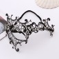 Metal Iron One-Eyed Diamond Masquerade Mask