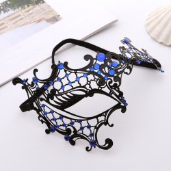 Metal Iron One-Eyed Diamond Masquerade Mask