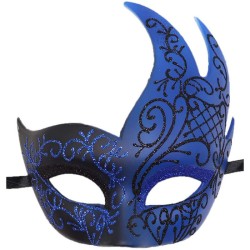 Flame Big Horned Mask - Double Color