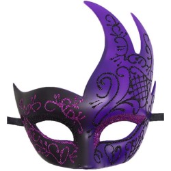 Flame Big Horned Mask - Double Color