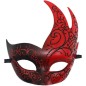 Flame Big Horned Mask - Double Color