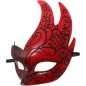 Flame Big Horned Mask - Double Color