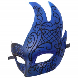 Flame Big Horned Mask - Double Color