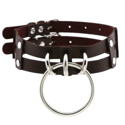 Punk Gothic Two Line Choker Neck Ring