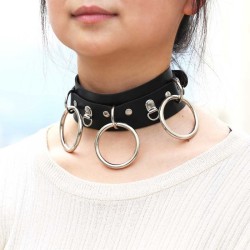 Punk Street Shooting Silver O-ring Necklace