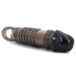 Vibrating Penis Extender Sleeve - Stripe