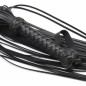 Leather Flogger Whip with Braided Handle