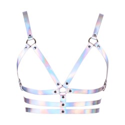 Laser Waist Belt With Bra Bondage