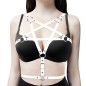 Five Star Pattern Leather Halter Top Girl's Body Harness