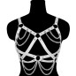 Steam Punk Leather Bikini Bra Chain