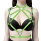 Leather Body Harness Halter Top For Women