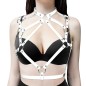 Leather Body Harness Halter Top For Women