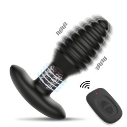 Rotating Vibrating Remote-Controlled Anal Plug