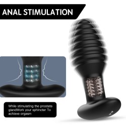 Rotating Vibrating Remote-Controlled Anal Plug