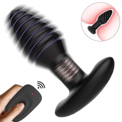 Rotating Vibrating Remote-Controlled Anal Plug