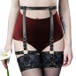 SM515 Faux Leather O Ring Waist Belt Leg