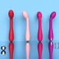 Rechargeable G-spot vibrator with clitoral mode