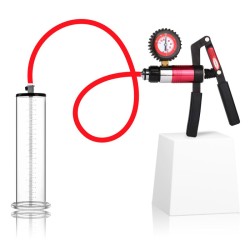 Penis Pump with Scissor Handle and Pressure Gauge - 9 in Cup