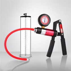 Penis Pump with Scissor Handle and Pressure Gauge - 9 in Cup