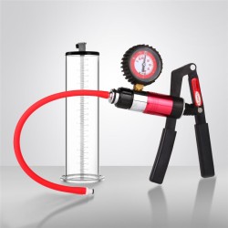 Penis Pump with Scissor Handle and Pressure Gauge - 12 in Cup