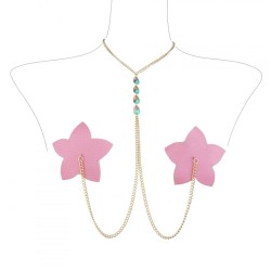 Pink Five Star Nipple Sticker Chain Necklace