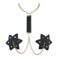 Black Five Star Nipple Sticker Necklace