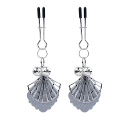 Scallop Snow Butterfly Leaf Bell Nipple Clip