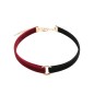 N323 Black&amp;Red O Ring Velvet Collar