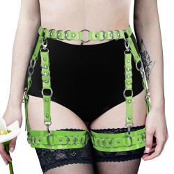 SM505 Punk Body Harness Ring Buckled Garter Waist Belt