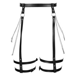 SM509 Chain Tassel Multi Layer Leg Strap With Waist Chain