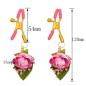 Pink Flower Golden Nipple Clamp