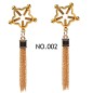 Golden Five Star Screwed Tassel Nipple Clamp