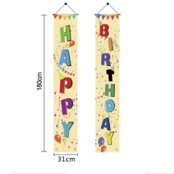 D712 Happy Birthday Door Banner