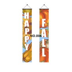 D711 Happy Fall Thanks Giving Door Banner