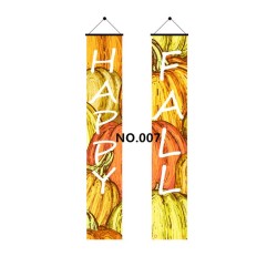 D711 Happy Fall Thanks Giving Door Banner