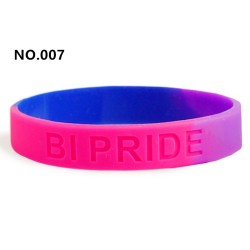 D706 Gay Pride Silicone Bracelet