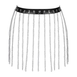 Long Tassel Chain Waist Belt Steam Punk Skirt