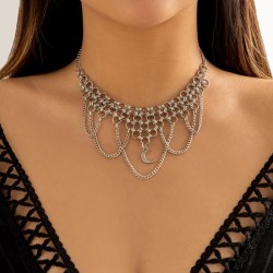 Silver Moon Choker