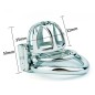 Hex Screw Chastity Lock Cage With Anti-drop Ring