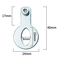 Hex Screw Pad Cock Cage With Catheter Hole