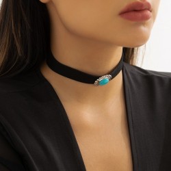 Crack Turquoise Vintage Collar