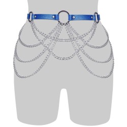 Cross Chain Tassel O Ring Waist Belt