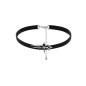 Black PU Choker With Silver Star