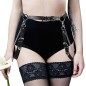 Gothic Buckled Leather Waist Belt