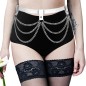 Gothic Girl's Waist Belt With Multi Layer Chain