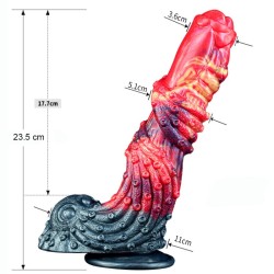 Dragon Color Silicone Dildo - 09